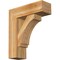 Ekena Millwork Imperial Block Rough Sawn Bracket w/ Offset Brace, Western Red Cedar, 8"W x 24"D x 28"H BKT0806X24X28IMP05RWR - alternate 1